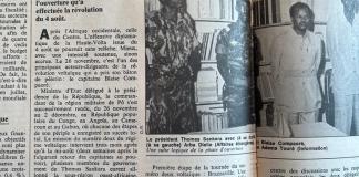 Haute-Volta : la tournée du capitaine Blaise. Mohamed Maïga 19/12/1983.