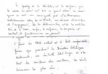 L’intervention que devait faire Thomas Sankara à la réunion du 15 octobre 1987 au soir Discours manuscrit de Sankara pour prononcer le 15 octobre 1987