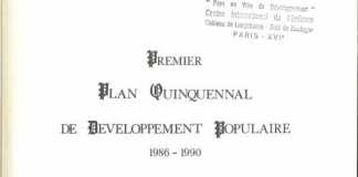 Le Plan Quinquennal de Développement Populaire 1986 – 1990